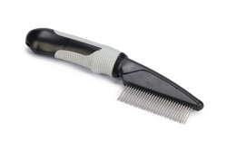 Beeztees Tüy Dökme Dönemi Köpek Tarağı, M, Siyah Gri, 21cm, 21x4,5x2cm - Beeztees