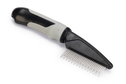 Beeztees Tüy Dökme Dönemi Köpek Tarağı, S, Siyah Gri, 21cm, 21x5,5x3cm - Beeztees