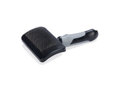 Beeztees Uzun Tüylü Köpek Tarağı, Bas-Çek Birikmiş Tüyleri Kolay Sıyırma, Siyah, 19x10,5x5cm - 3