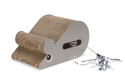 Beeztees Yavru Kedi Karton Tırmalama ve Oyuncağı, 30x20x17cm - Beeztees