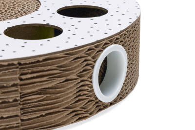 Beeztees Yavru Kedi Karton Tırmalama ve Oyuncağı, 35x35x7cm - 4