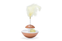 Beeztees Yavru Kedi Oyuncağı, Hacıyatmaz, Tüylü ve Oyun Toplu, 9x9x16cm - Beeztees