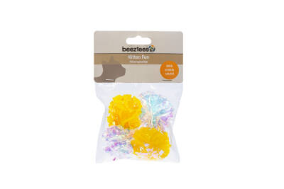 Beeztees Yavru Kedi Oyuncağı, Hışırtılı Top, 4 Adet, 5cm - 2