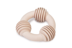 Beeztees Yavru Köpek Diş Oyuncağı, İçi Dolu Halka, Kauçuk, Pembe, 8cm - Beeztees