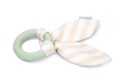 Beeztees Yavru Köpek Diş Oyuncağı, İçi Dolu Halka ve Kumaş, Kauçuk, Yeşil, 8,5cm - Beeztees