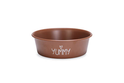 Beeztees Yavru Köpek Mama Su Kabı, Paslanmaz Çelik, Kaymaz Taban, Kiremit, 16cm, 940ml - 1