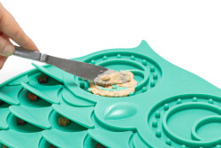 Beeztees Yavru Köpek Mama Yeme Oyuncağı, Baykuş Şeklinde, Silikon, Yeşil, 30x28cm - 2