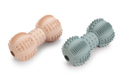 Beeztees Yavru Köpek Oyuncağı, Diş Kaşıma ve Masaj Dambıl, Kauçuk, Yeşil, 9cm - 4