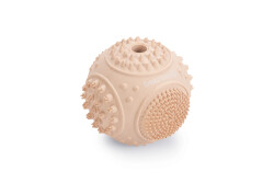 Beeztees Yavru Köpek Oyuncağı, Diş Kaşıma ve Masaj Topu, Kauçuk, Pembe, 5cm - Beeztees