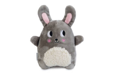 Beeztees Yavru Köpek Oyuncağı, Kalp Atışlı, Tavşan, Peluş, Gri, 25x20x7,5cm - 1