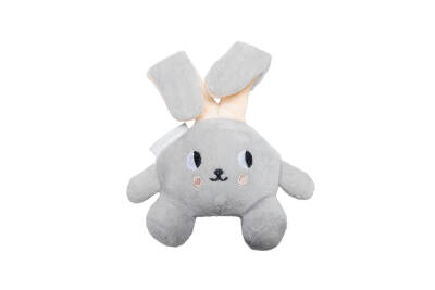 Beeztees Yavru Köpek Oyuncağı, Tavşan, Peluş, Gri, 15x9x4cm - 1