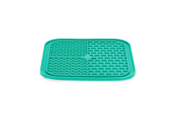 Beeztees Yavru Köpek Yaş Mama Yeme Oyuncağı, Kare Şeklinde, Silikon, Yeşil, 20x20cm - Beeztees