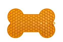 Beeztees Yavru Köpek Yaş Mama Yeme Oyuncağı, Kemik Şeklinde, Silikon, Turuncu, 18x11cm - 4