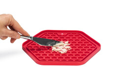 Beeztees Yavru Köpek Yaş Mama Yeme Oyuncağı, Sekizgen Şeklinde, Silikon, Pembe, 23x20cm - 5