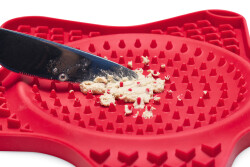 Beeztees Yavru Köpek Yaş Mama Yeme Oyuncağı, Yıldız Şeklinde, Silikon, Kırmızı, 20x20cm - 4