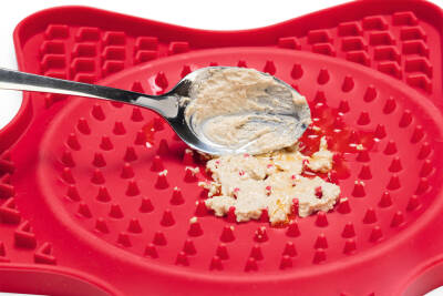 Beeztees Yavru Köpek Yaş Mama Yeme Oyuncağı, Yıldız Şeklinde, Silikon, Kırmızı, 20x20cm - 3