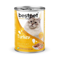 Bestpet Hindi Etli Yetişkin Kedi Konservesi 400 gr - Bestpet