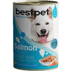 Bestpet Jöle İçinde Parça etli Balıklı Konserve Yetişkin Köpek Maması 400 gr - Bestpet