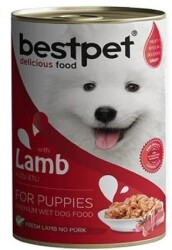 Bestpet Jöle İçinde Parça Kuzu Etli Konserve Yavru Köpek Maması 400 gr - Bestpet