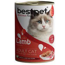 Bestpet Kuzu Etli Konserve Yetişkin Kedi Maması 400 gr - Bestpet