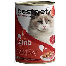 Bestpet Kuzu Etli Konserve Yetişkin Kedi Maması 400 gr - Bestpet