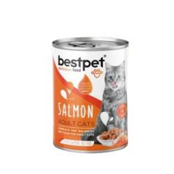 Bestpet Somonlu Yetişkin Kedi Konservesi 400 gr - Bestpet