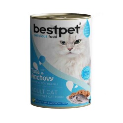 Bestpet Ton Balıklı ve Hamsili Gravy Yetişkin Kedi Konservesi 400 gr - Bestpet