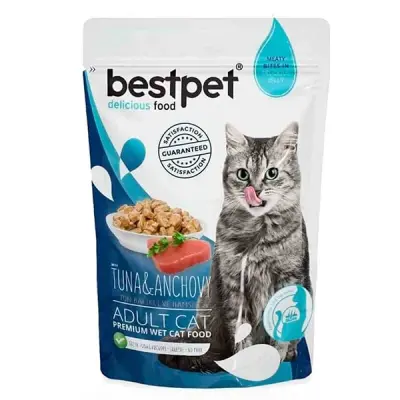 Bestpet Ton Balıklı ve Hamsili Yetişkin Kedi Konservesi 85 Gr