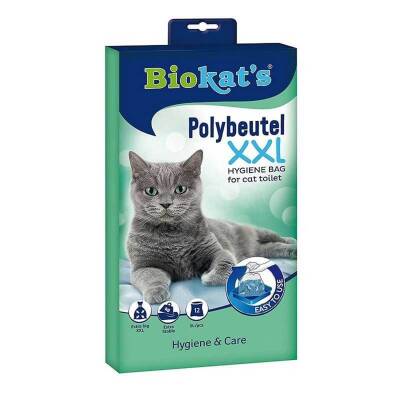 Biokats Kedi Kumu Hijyen Torbası 2XL 55x45 cm 12 adet - 1