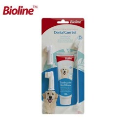 Bioline Köpekler İçin Ağız Temizleme Jeli ve Diş Fırçası Seti - Bioline