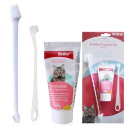Bioline Peynir Aromalı Kedi Ağız Bakım Seti - Bioline