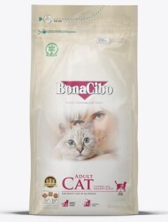 BonaCibo Tavuklu (Hamsi ve Pirinç Eşliğinde) Yetişkin Kedi Maması 15 kg - BonaCibo