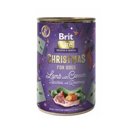 Brit Care Dog Christmas Kuzu Eti ve Havuç Aromalı Yetişkin Köpek Konservesi 400 Gr