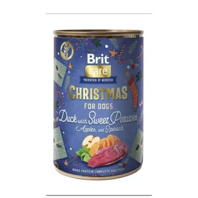 Brit Care Dog Christmas Ördek Eti ve Tatlı Patatesli Yetişkin Köpek Konservesi 400 Gr