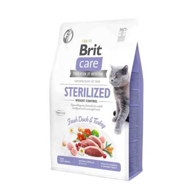 Brit Care Ördekli Kilo Kontrollü Kısırlaştırılmış Yetişkin Kedi Maması 7 kg - 1