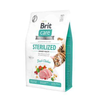Brit Care Tahılsız Tavuk Etli Kısırlaştırılmış Üriner Destekli Yetişkin Kedi Maması 2 kg - 1