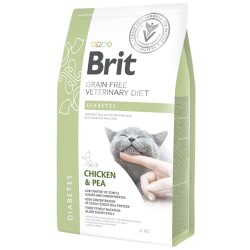 Brit Veterinary Diet Diabetes Diyabet Hastalığı olan Kediler için Tahılsız Kedi Maması 2 kg - Brit Care
