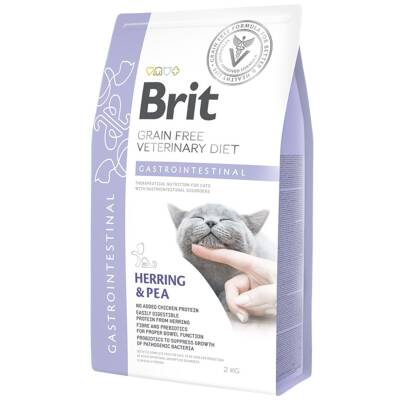 Brit Veterinary Diet Gastrointestinal Sindirim Sistemi Destekleyici Tahılsız Kedi Maması 2 Kg - 1