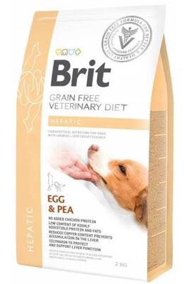 Brit Veterinary Diet Hepatic Karaciğer Yetmezliği olan Köpekler için Tahılsız Köpek Maması 2 kg - 1