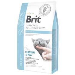 Brit Veterinary Diet Obesity Kilo Kontrolü için Tahılsız Kedi Maması 2 kg - Brit Care