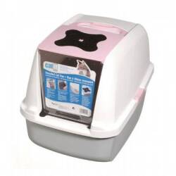 Catit Cabrio Karbon Filtreli Jumbo Boy Kedi Tuvaleti Pembe 57 cm - Catit