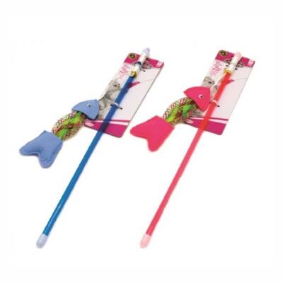 Catlife Zilli Balık Kedi Oltası Oyuncağı Karışık Renk - 1