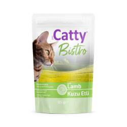 Catty Bistro Jöle İçinde Et Parçacıklı Kuzu Etli Yetişkin Kedi Konservesi 85 Gr - Catty