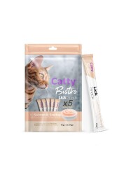 Catty Bistro Somonlu ve Deniz Taraklı Yetişkin Kedi Krema Ödülü 5 x 14 Gr - 2