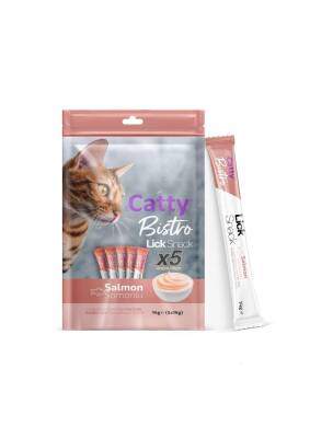 Catty Bistro Somonlu Yetişkin Kedi Krema Ödülü 5 x 14 Gr - 2