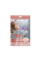 Catty Bistro Somonlu Yetişkin Kedi Krema Ödülü 5 x 14 Gr - Catty