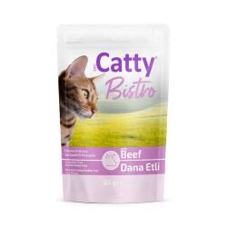 Catty Bistro Sos İçinde Dana Etli Kısırlşatırılmış Yetişkin Kedi Konservesi 85 Gr - Catty