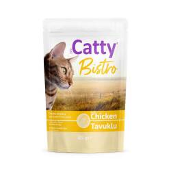 Catty Bistro Sos İçinde Tavuklu Yetişkin Kedi Konservesi 85 Gr - Catty