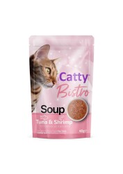 Catty Bistro Ton Balıklı ve Karidesli Kedi Çorbası 40 Gr - Catty
