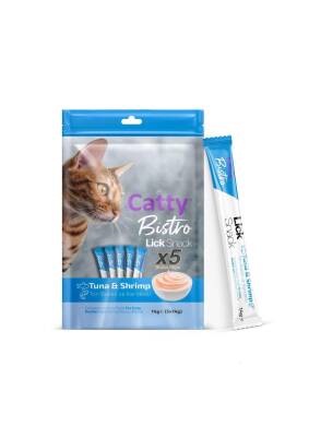 Catty Bistro Ton Balıklı ve Karidesli Yetişkin Kedi Krema Ödülü 5 x 14 Gr - 2